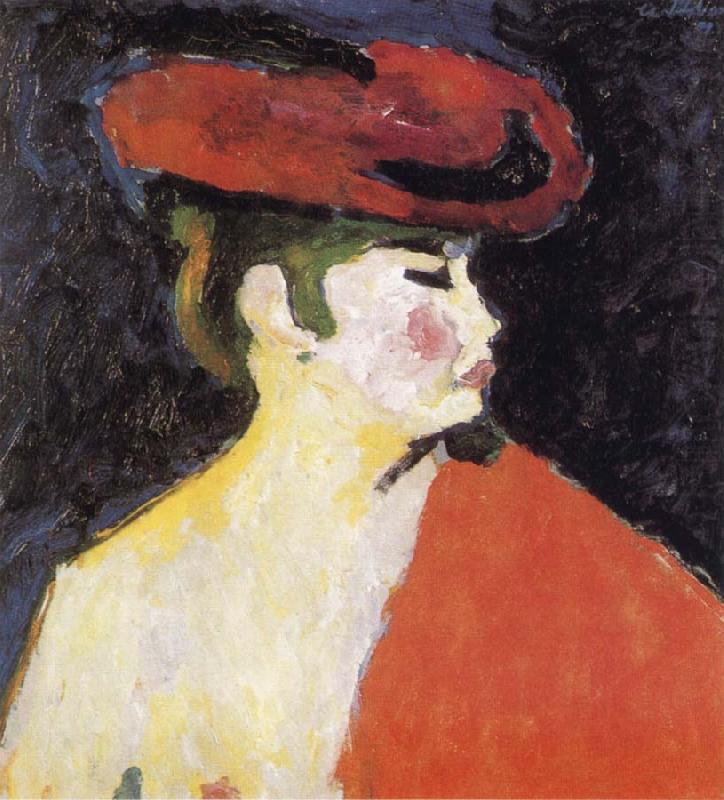 The Red Shawl, Alexei Jawlensky